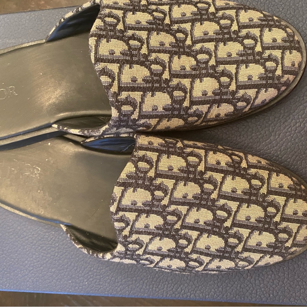 Authentic Christian Dior Homme Indior Jacquard Mule
